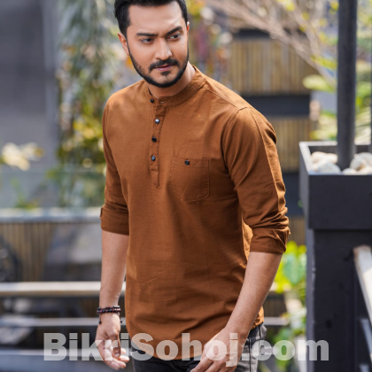 ১০০% অরিজিনাল Solid Color Half Sleeve Katua